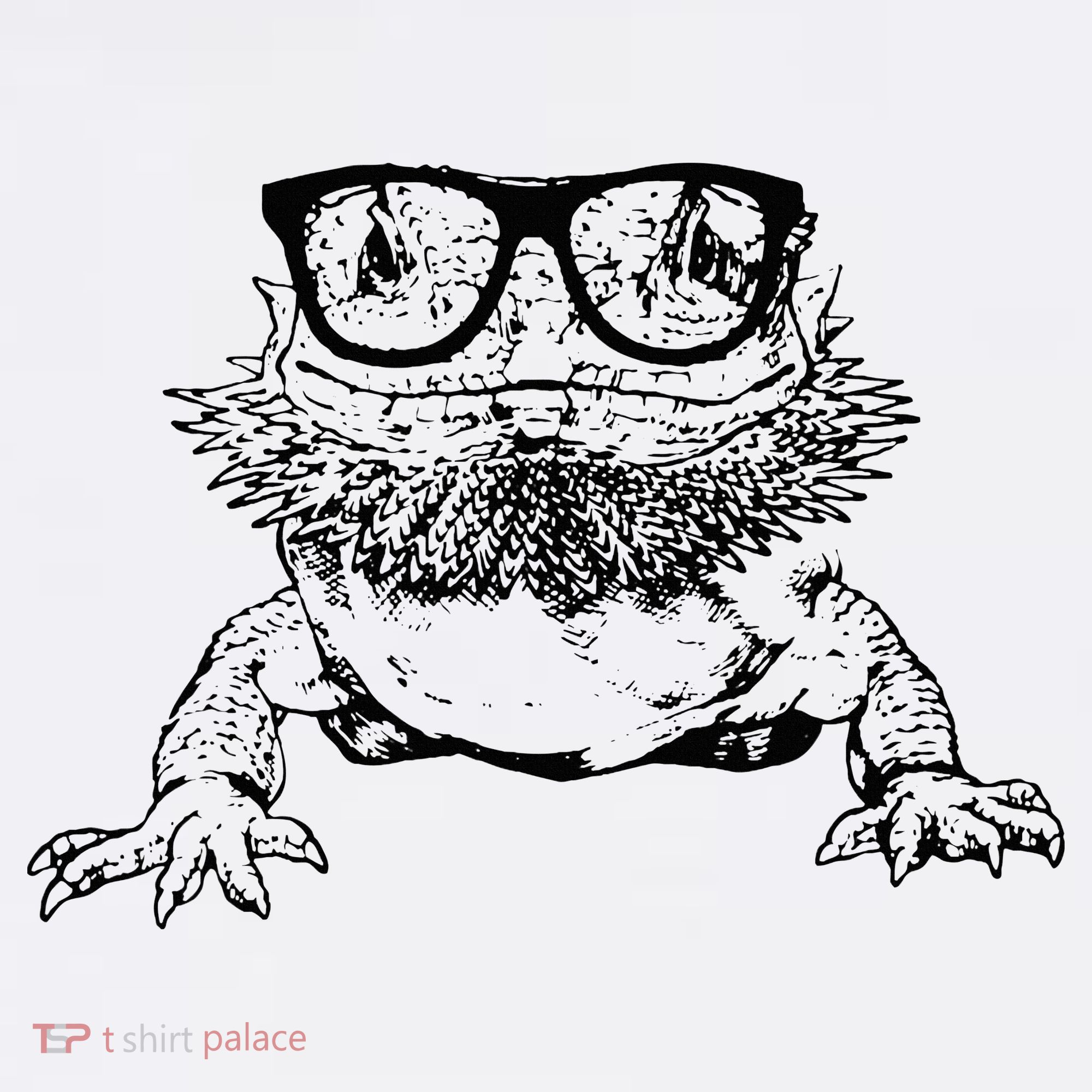 Funny Bearded Dragon Cute Reptile Lizard Nerdy Glass Animal T-Shirt