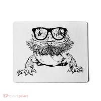 Funny Bearded Dragon Cute Reptile Lizard Nerdy Glass Animal Mousepad thumb 0