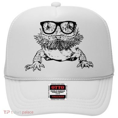 Funny Bearded Dragon Cute Reptile Lizard Nerdy Glass Animal Hat