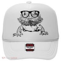 Funny Bearded Dragon Cute Reptile Lizard Nerdy Glass Animal Hat thumb 0