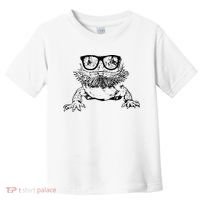 Funny Bearded Dragon Cute Reptile Lizard Nerdy Glass Animal Toddler T-Shirt thumb 0