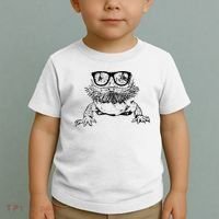 Funny Bearded Dragon Cute Reptile Lizard Nerdy Glass Animal Toddler T-Shirt thumb 2