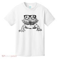 Funny Bearded Dragon Cute Reptile Lizard Nerdy Glass Animal Kids T-Shirt thumb 0