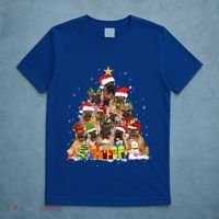 French Bulldog Dog Christmas Lights Tree Pet Dog Lover Xmas Meaningful Gift T-Shirt thumb 5