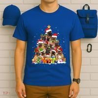French Bulldog Dog Christmas Lights Tree Pet Dog Lover Xmas Meaningful Gift T-Shirt thumb 6