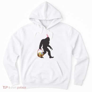 Funny Bigfoot Easter Design with Easter Basket and Bigfoot Hoodie