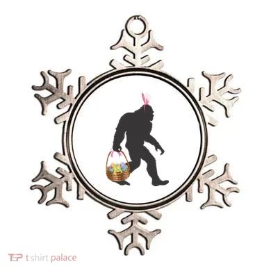 Funny Bigfoot Easter Design with Easter Basket and Bigfoot Ornament
