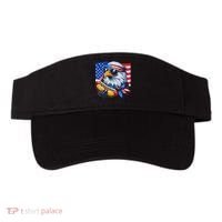 Funny Bald Eagle Hotdog American Flag 4th Of July Patriotic Visor thumb 0