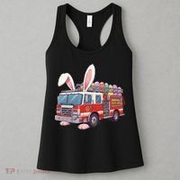 Firetruck Bunny Easter Easter Day Firefighter Women's Tank Top thumb 3