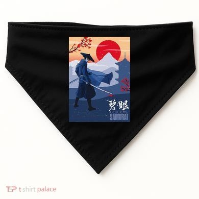 Funny Blue Eye Samurai Mizu USA-Made Doggie Bandana