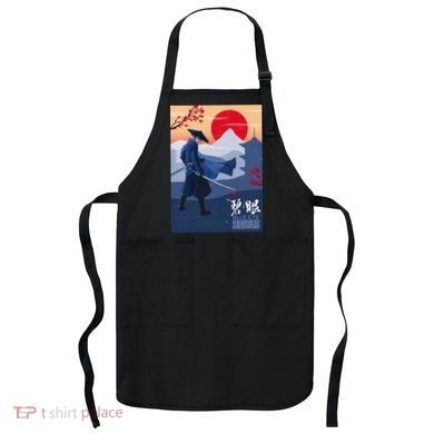 Funny Blue Eye Samurai Mizu Apron
