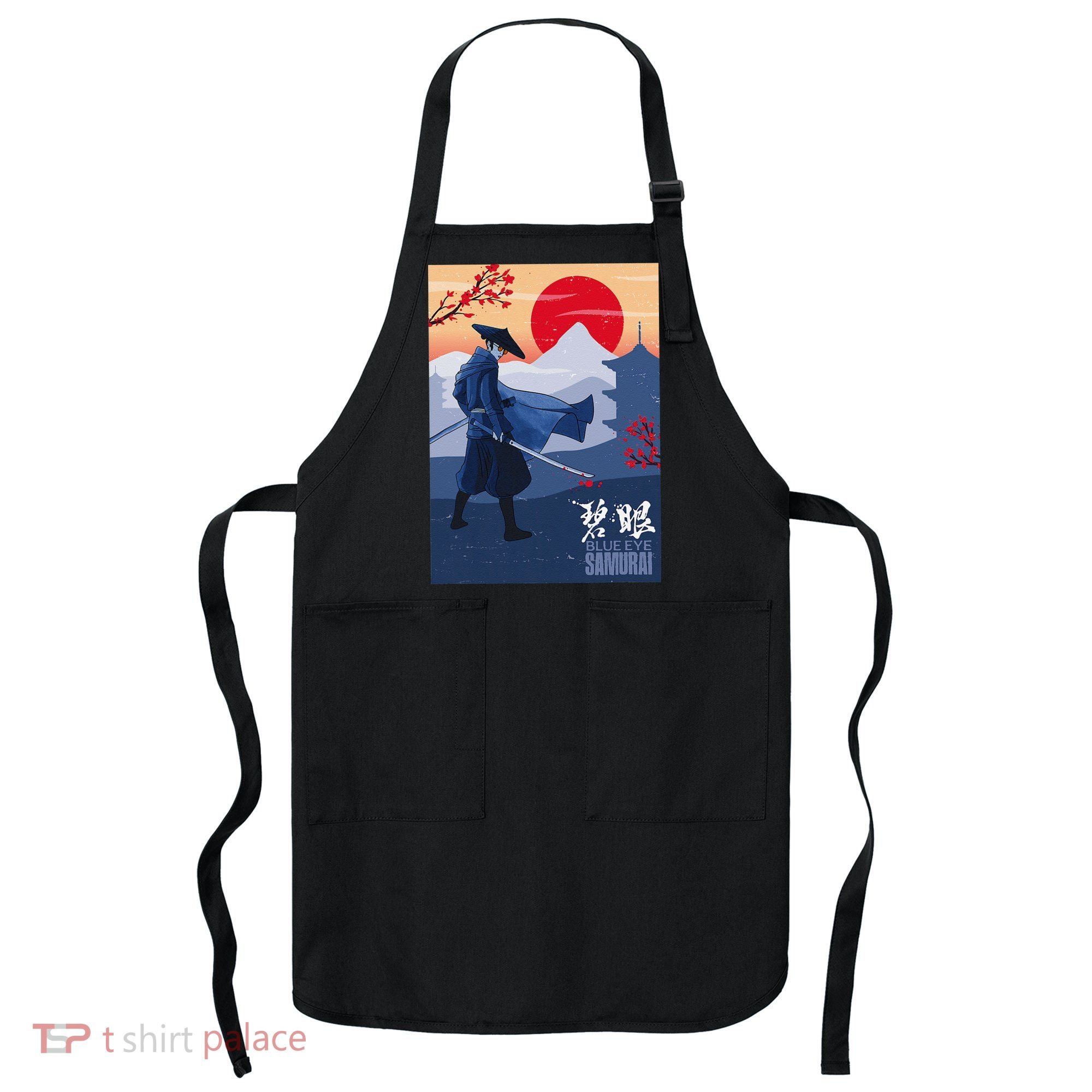 Funny Blue Eye Samurai Mizu Apron