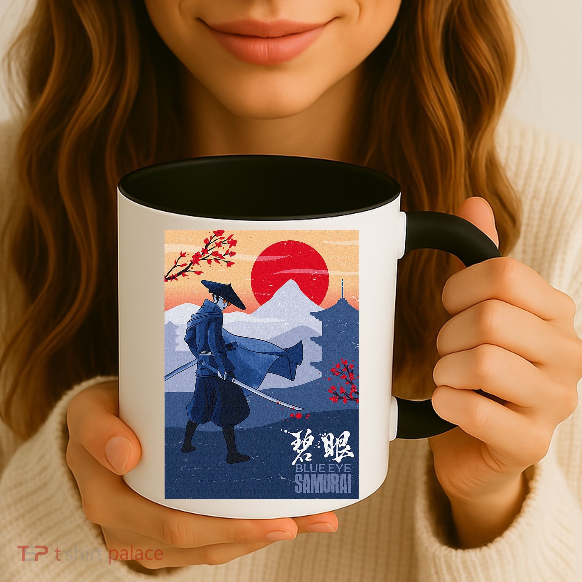 Funny Blue Eye Samurai Mizu Coffee Mug
