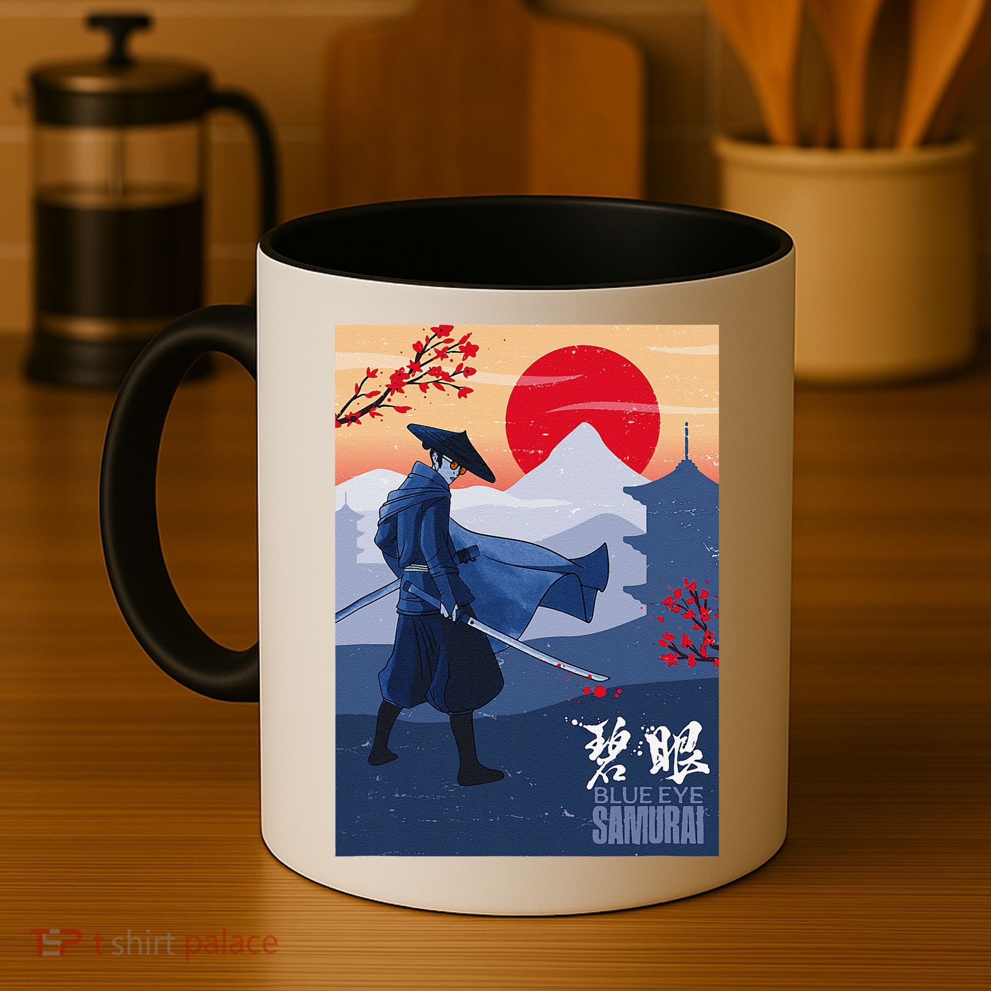 Funny Blue Eye Samurai Mizu Coffee Mug