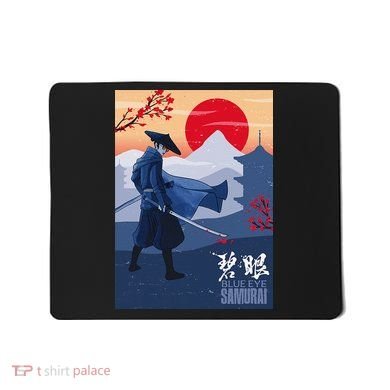 Funny Blue Eye Samurai Mizu Mousepad