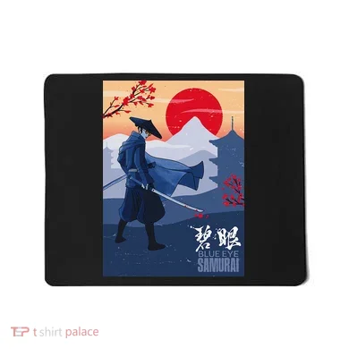 Funny Blue Eye Samurai Mizu Mousepad