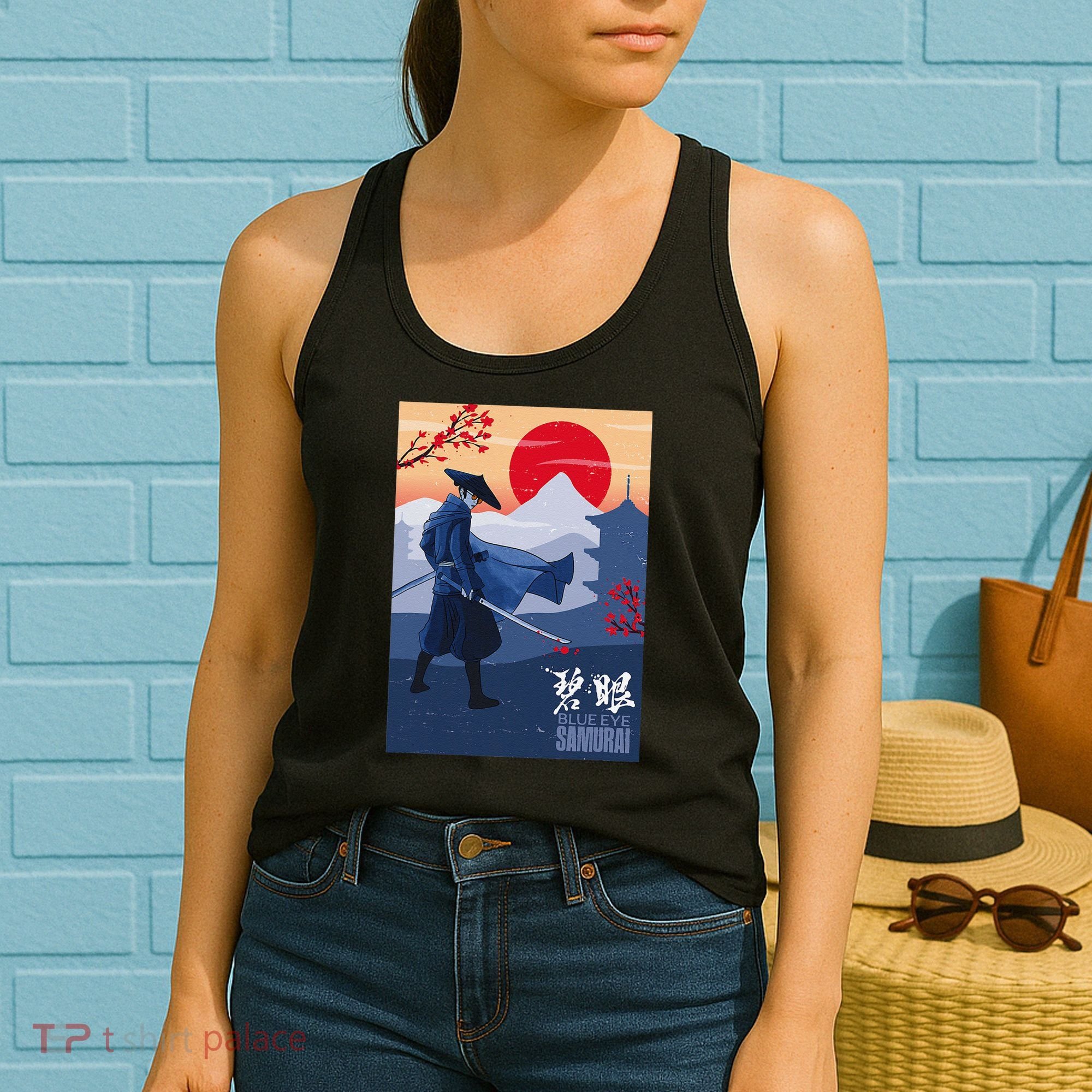 Funny Blue Eye Samurai Mizu Women's Tank Top