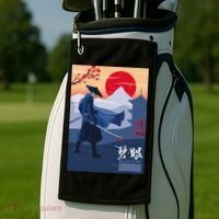 Funny Blue Eye Samurai Mizu Golf Towel thumb 2