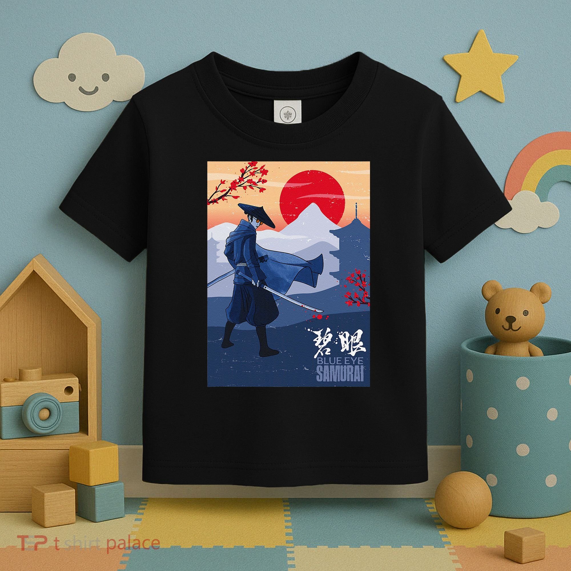 Funny Blue Eye Samurai Mizu Toddler T-Shirt