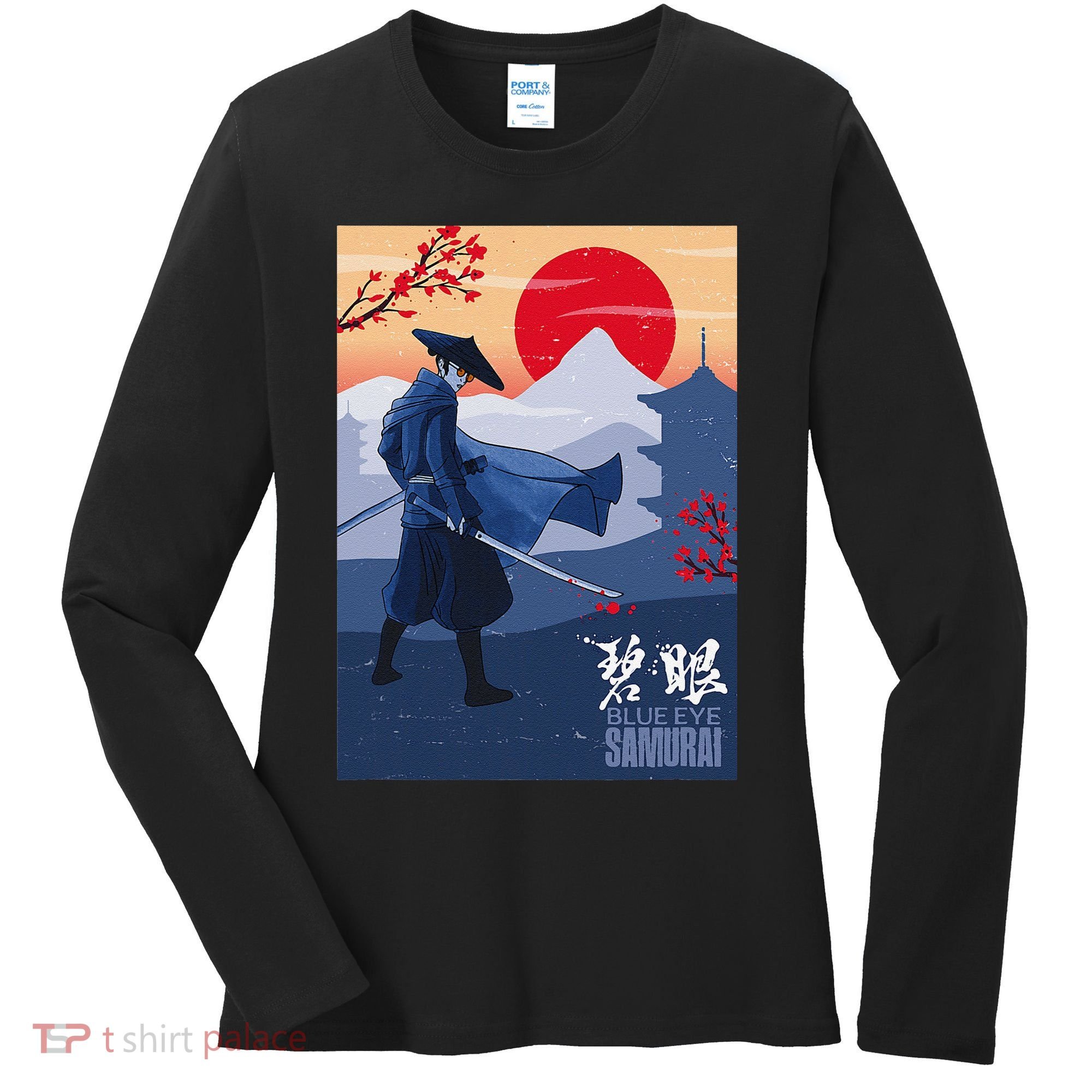 Funny Blue Eye Samurai Mizu Women's Long Sleeve Shirt