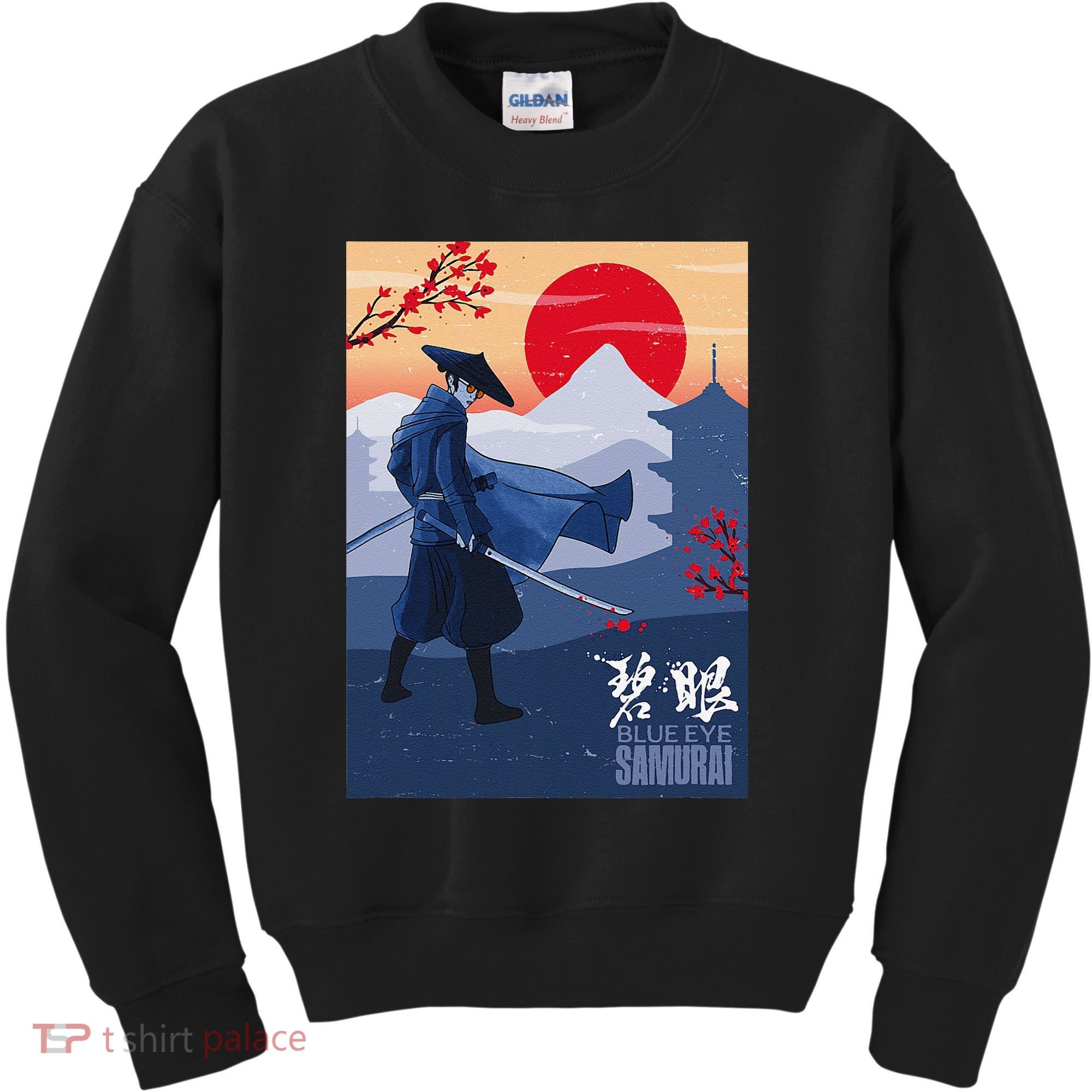 Funny Blue Eye Samurai Mizu Kids Sweatshirt