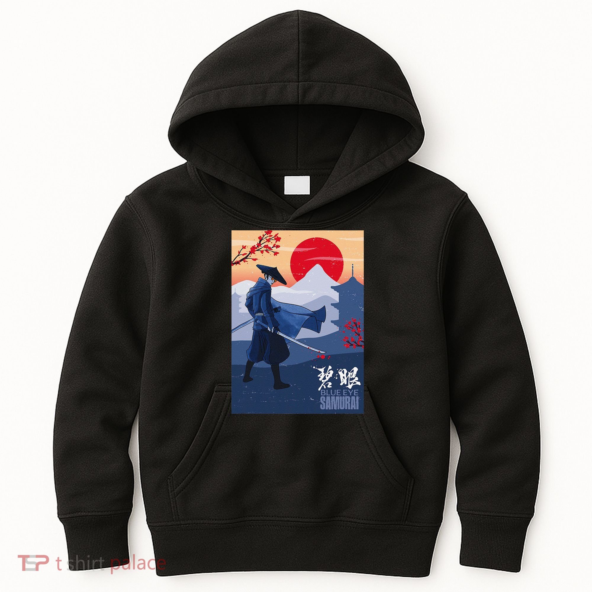Funny Blue Eye Samurai Mizu Kids Hoodie