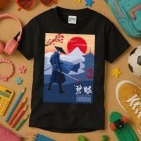 Funny Blue Eye Samurai Mizu Kids T-Shirt thumb 3