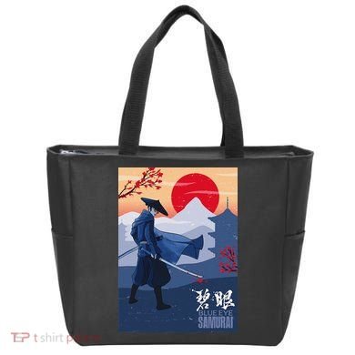 Funny Blue Eye Samurai Mizu Tote Bag