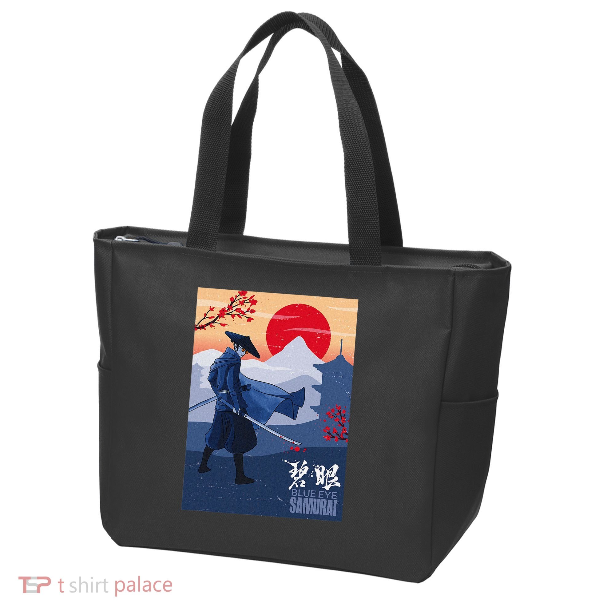 Funny Blue Eye Samurai Mizu Tote Bag