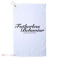 Fatherless Behavior Except My Dad Loves Me Golf Towel thumb 0