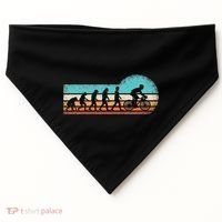 Funny Bicycle Evolution Mountain Bike Cyclist Cycling Bike USA-Made Doggie Bandana thumb 0