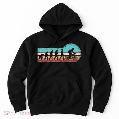 Funny Bicycle Evolution Mountain Bike Cyclist Cycling Bike Hoodie