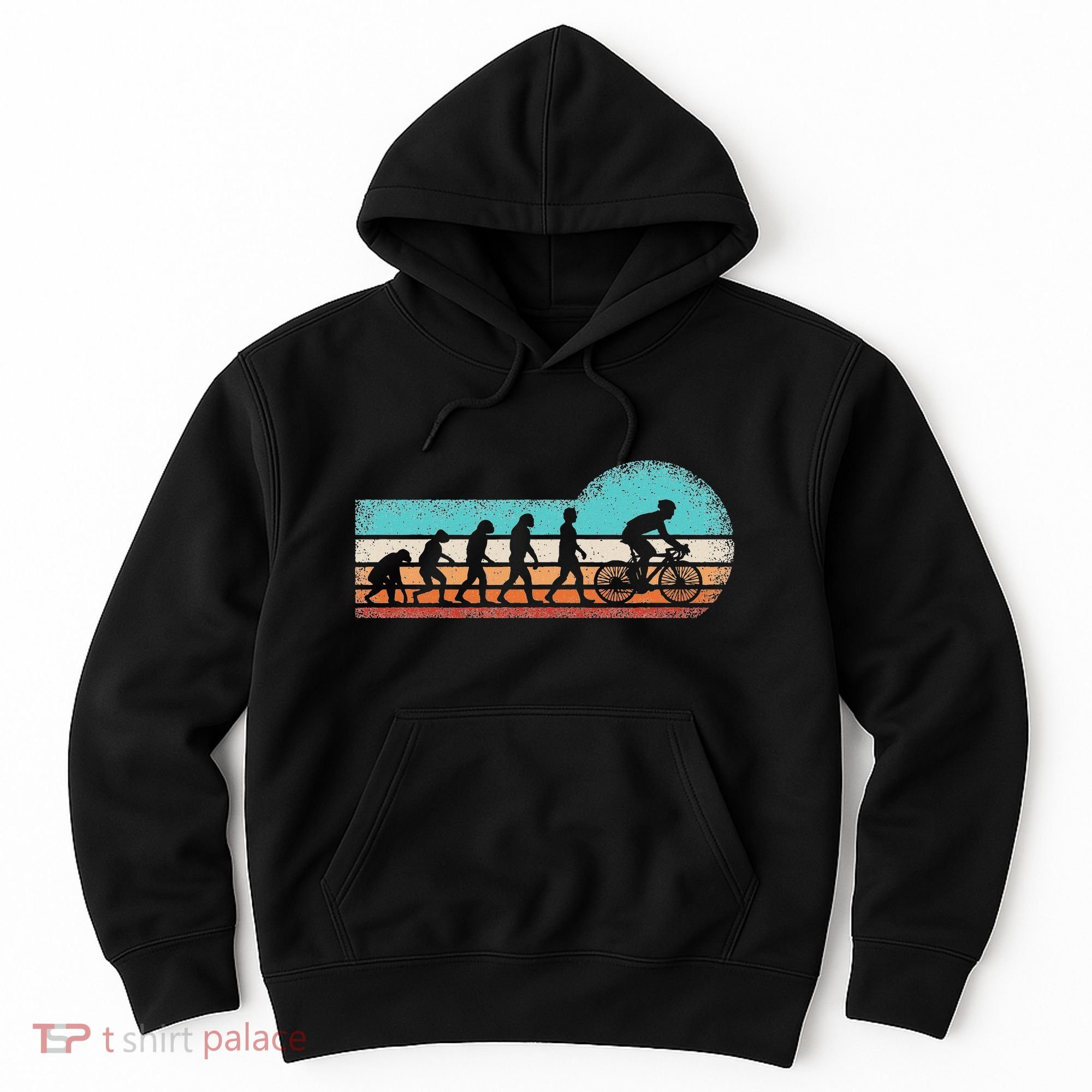 Funny Bicycle Evolution Mountain Bike Cyclist Cycling Bike Hoodie
