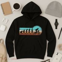 Funny Bicycle Evolution Mountain Bike Cyclist Cycling Bike Hoodie thumb 3