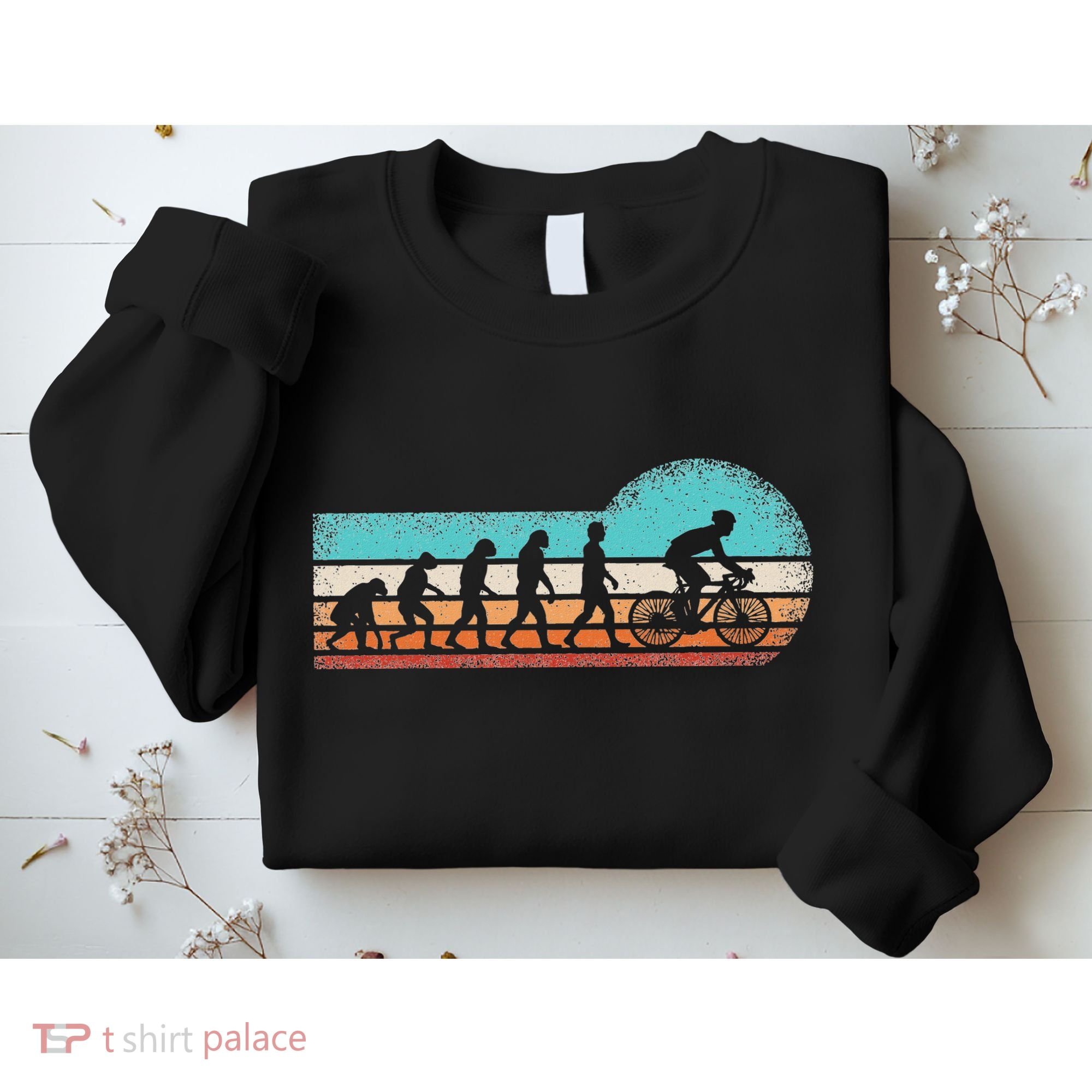 Funny Bicycle Evolution Mountain Bike Cyclist Cycling Bike Sweatshirt