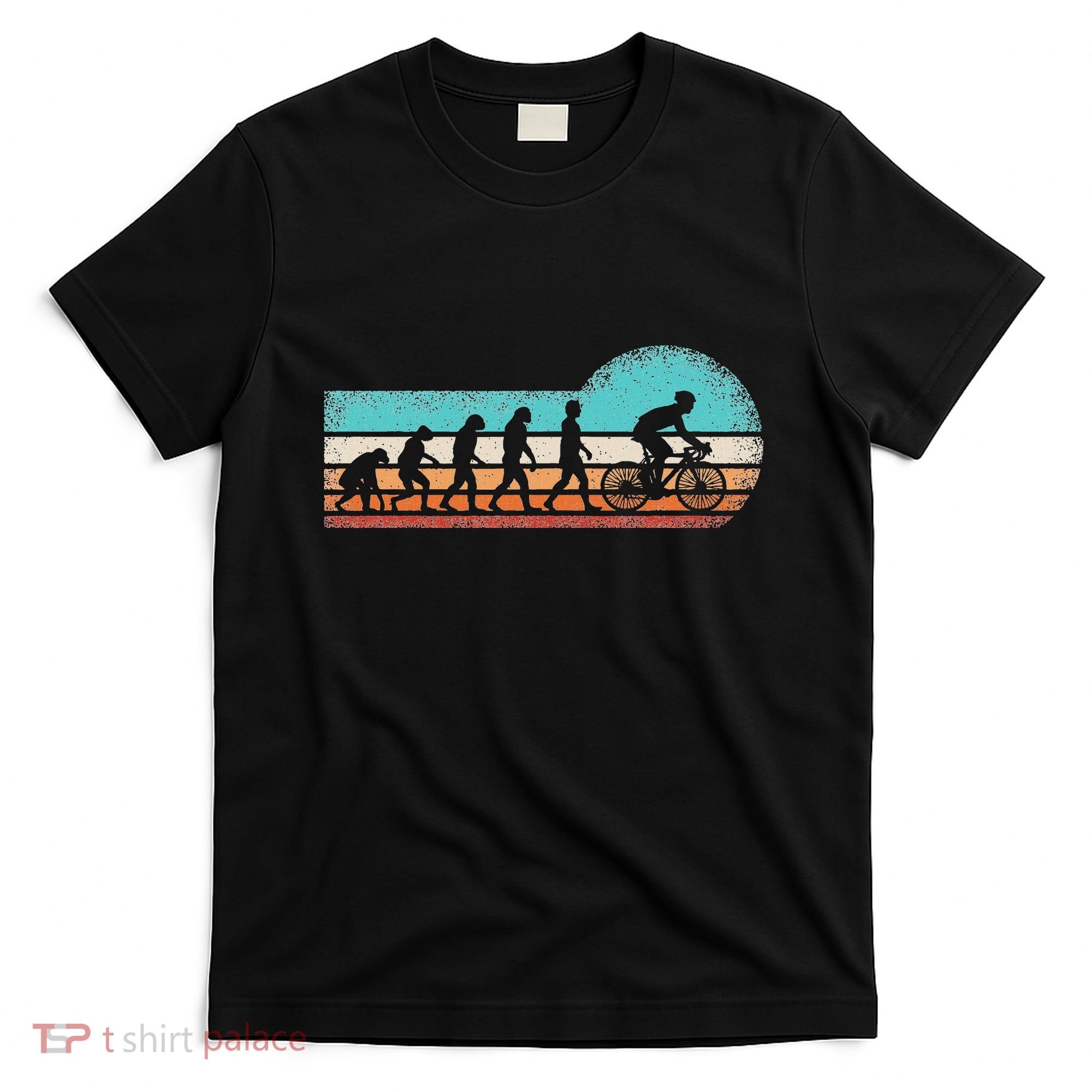 Funny Bicycle Evolution Mountain Bike Cyclist Cycling Bike T-Shirt