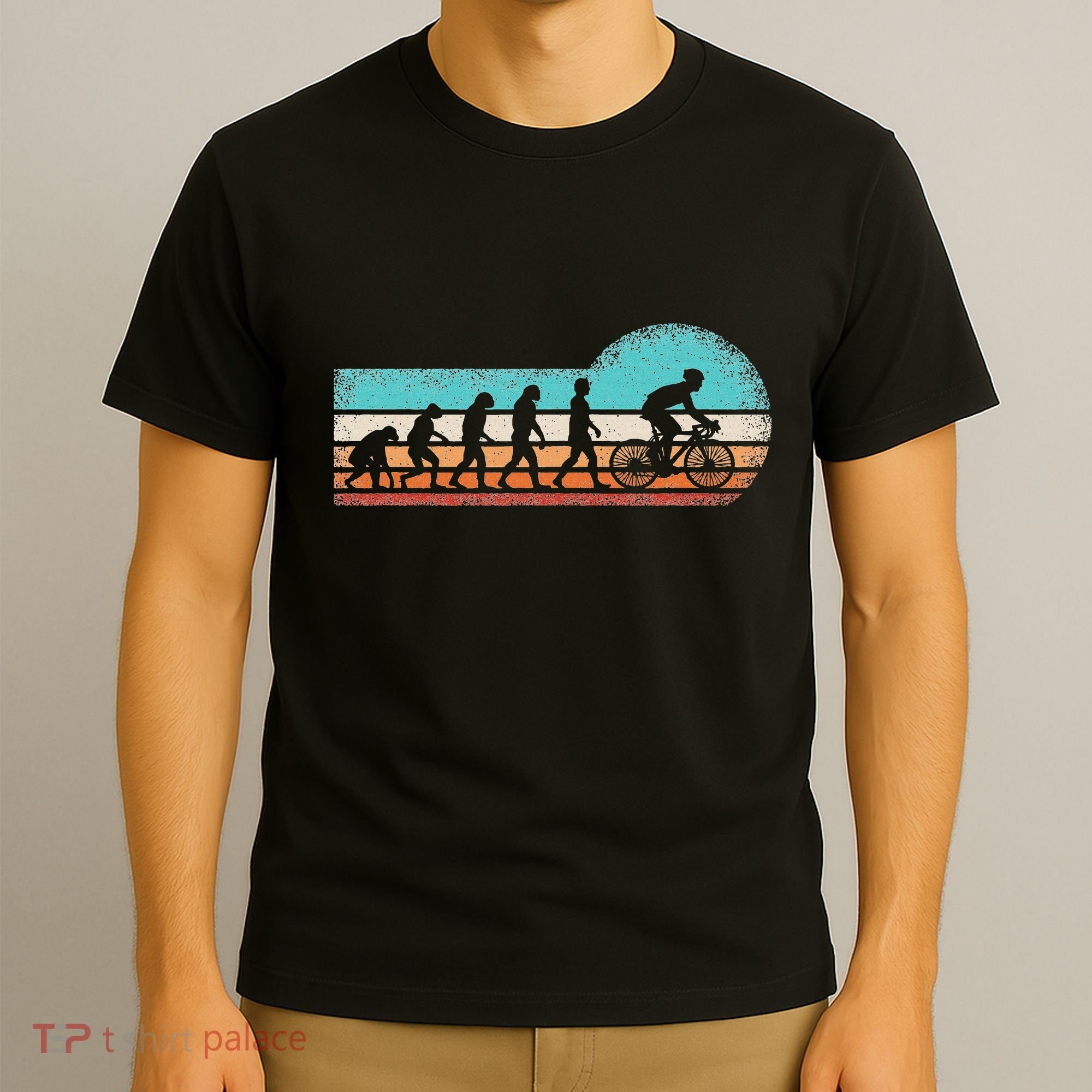 Funny Bicycle Evolution Mountain Bike Cyclist Cycling Bike T-Shirt