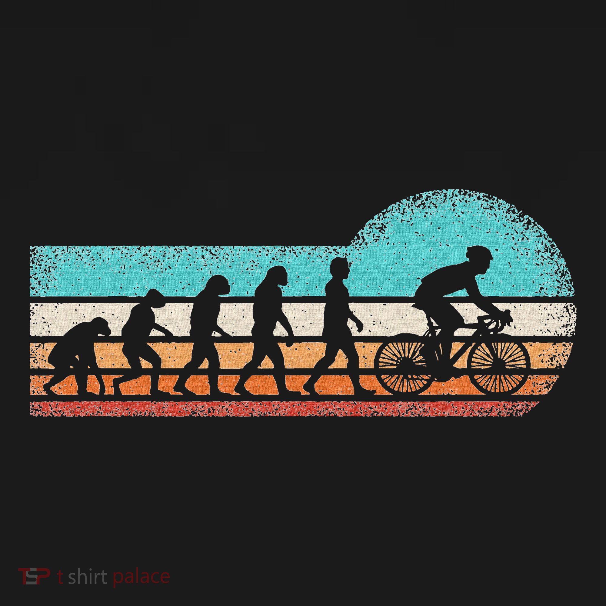 Funny Bicycle Evolution Mountain Bike Cyclist Cycling Bike T-Shirt