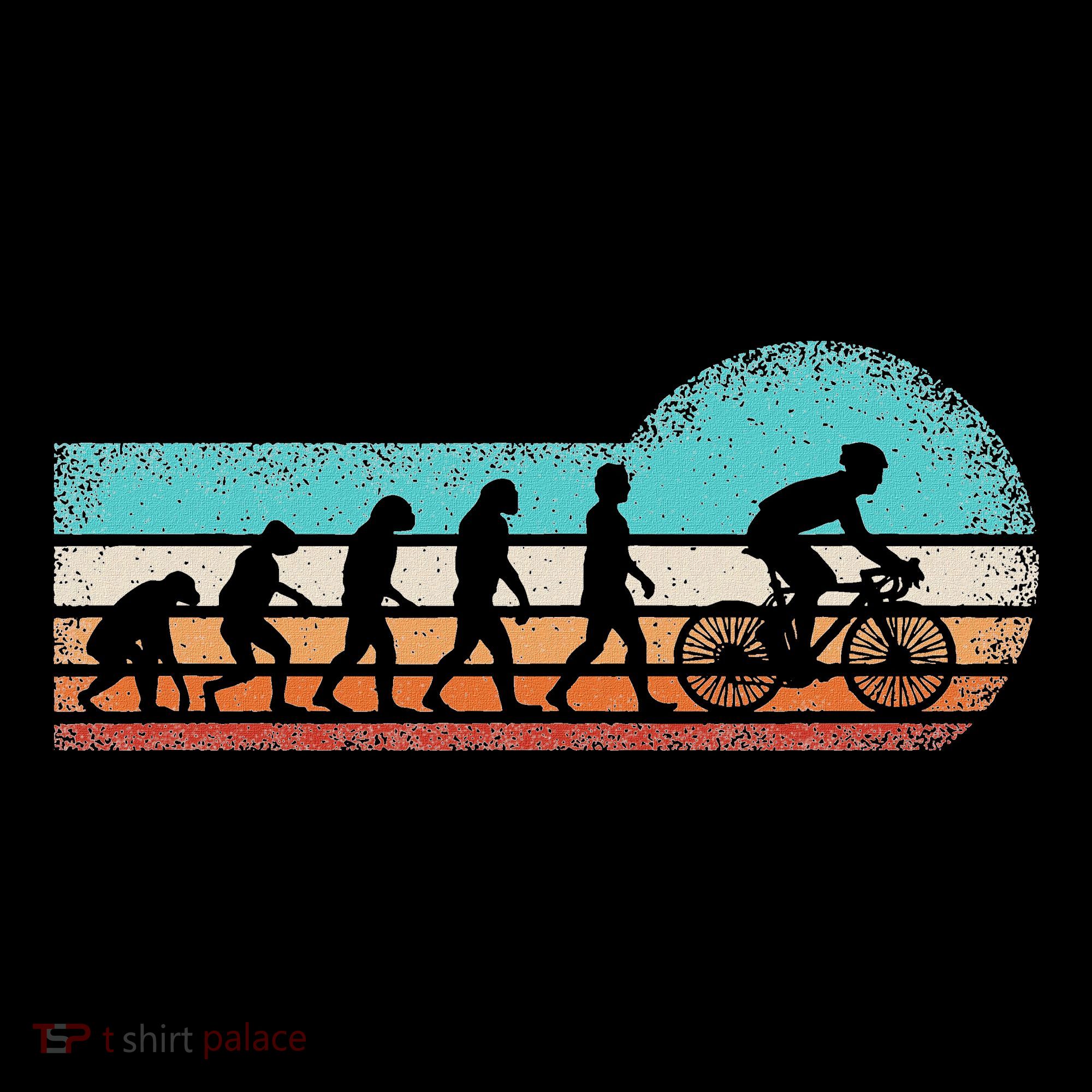 Funny Bicycle Evolution Mountain Bike Cyclist Cycling Bike Women's Hoodie