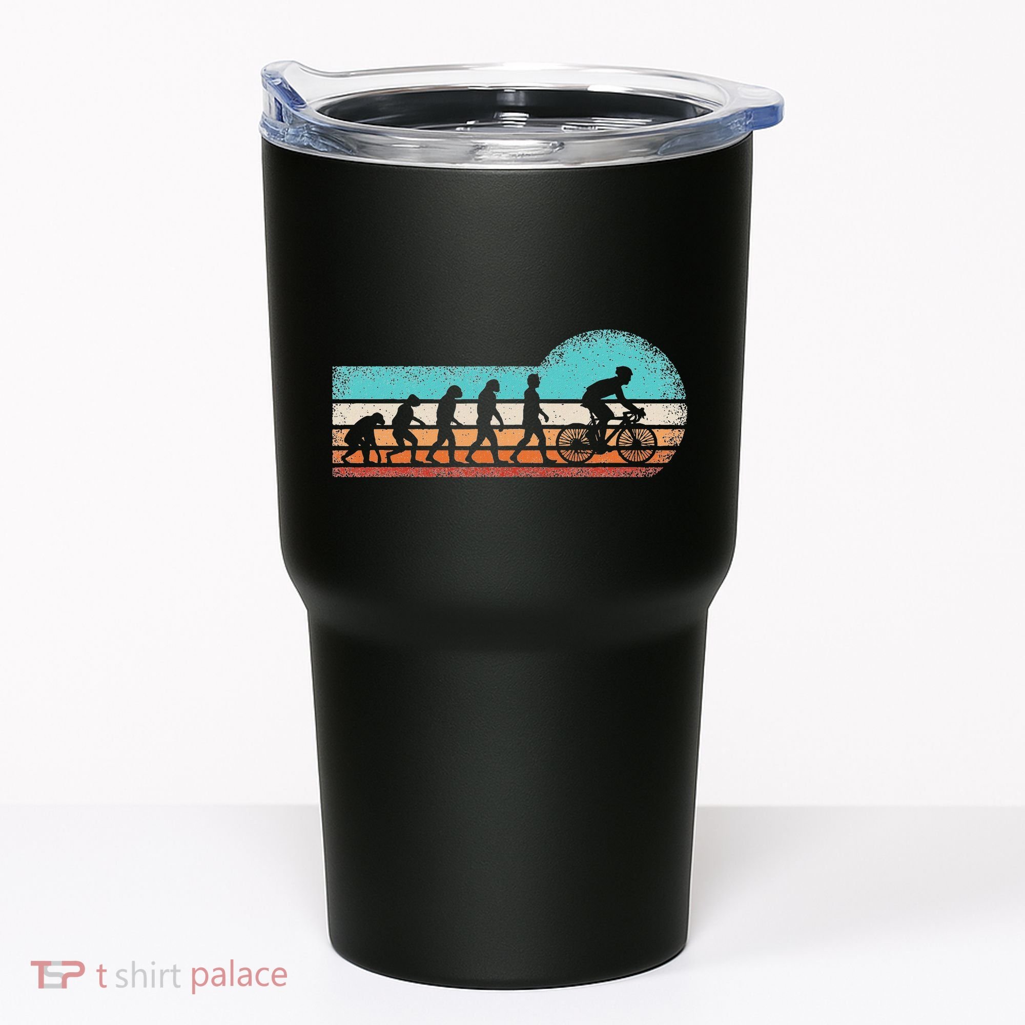 Funny Bicycle Evolution Mountain Bike Cyclist Cycling Bike Tumbler