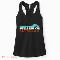 Funny Bicycle Evolution Mountain Bike Cyclist Cycling Bike Women's Tank Top thumb 0