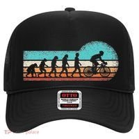 Funny Bicycle Evolution Mountain Bike Cyclist Cycling Bike Hat thumb 0