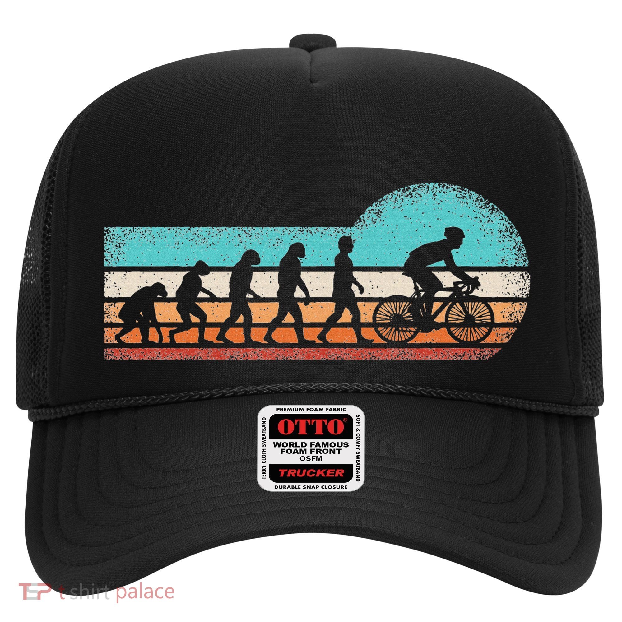 Funny Bicycle Evolution Mountain Bike Cyclist Cycling Bike Hat