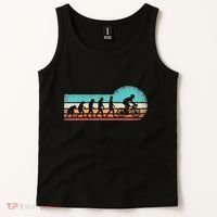 Funny Bicycle Evolution Mountain Bike Cyclist Cycling Bike Tank Top thumb 2