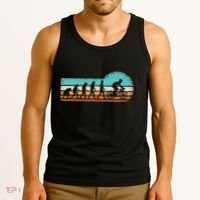 Funny Bicycle Evolution Mountain Bike Cyclist Cycling Bike Tank Top thumb 3