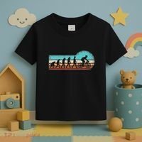 Funny Bicycle Evolution Mountain Bike Cyclist Cycling Bike Toddler T-Shirt thumb 3