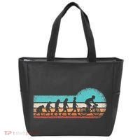 Funny Bicycle Evolution Mountain Bike Cyclist Cycling Bike Tote Bag thumb 0