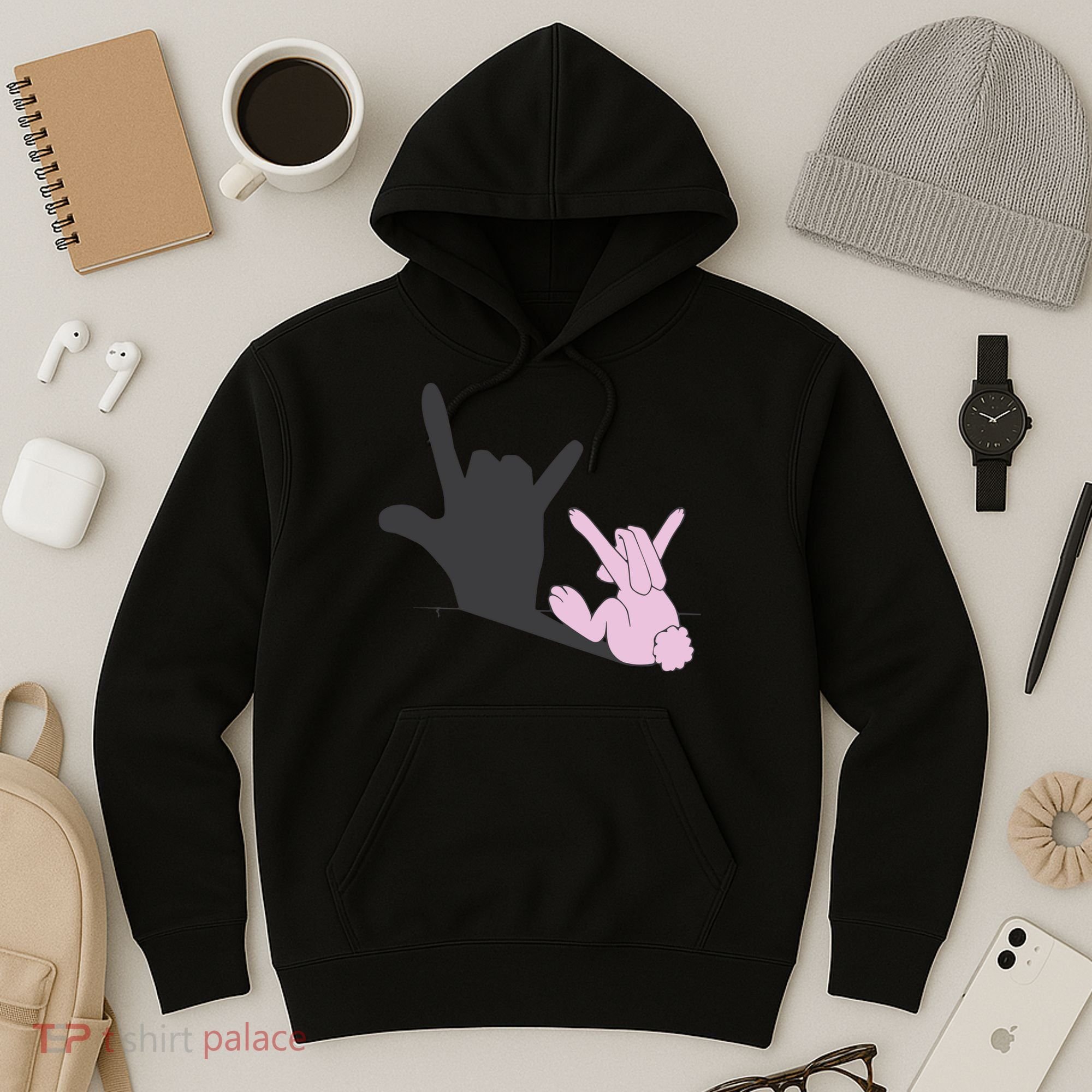 Funny Bunny Easter Day Hoodie