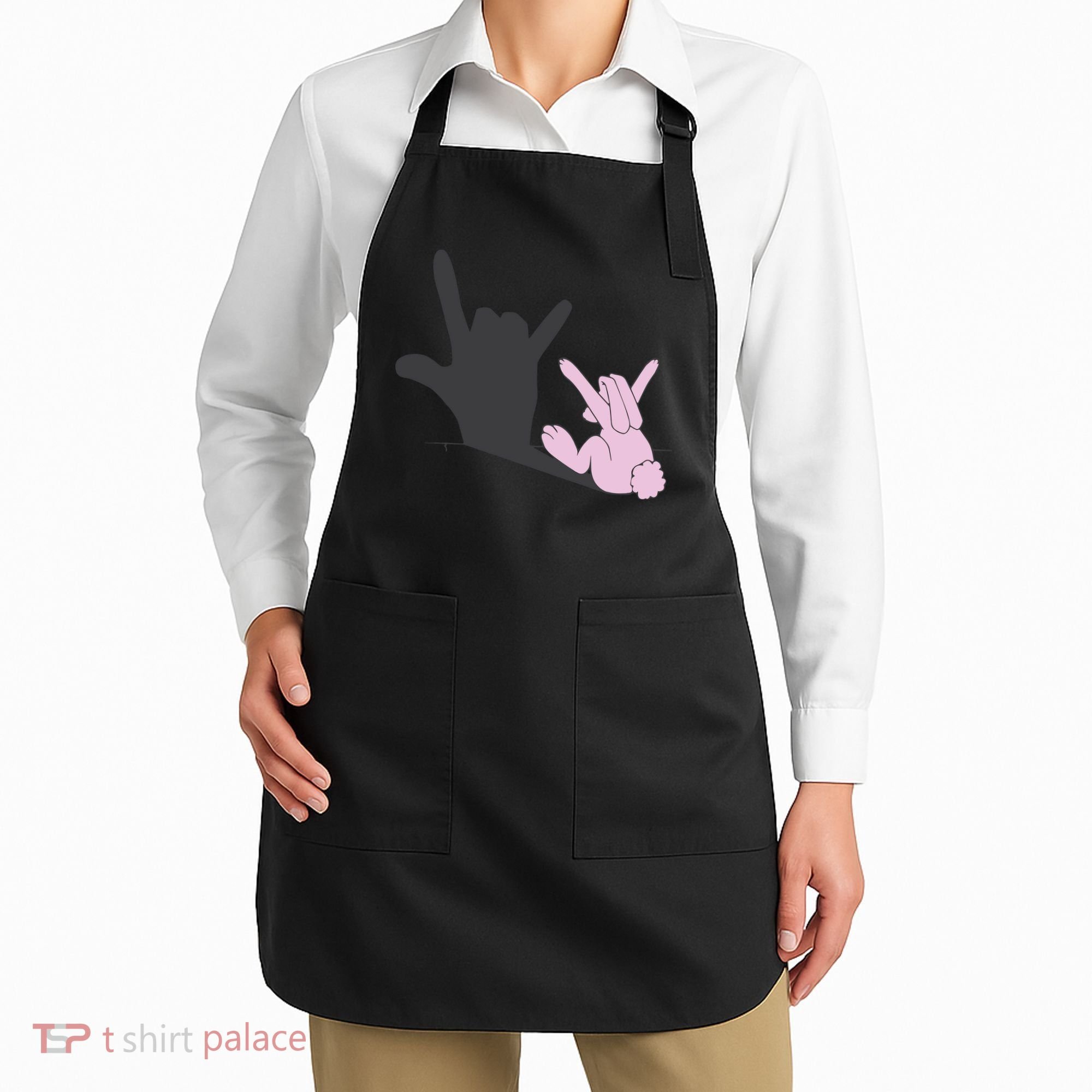 Funny Bunny Easter Day Apron