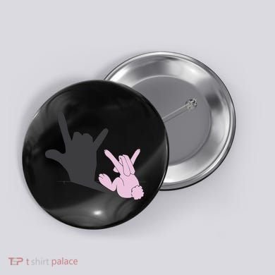 Funny Bunny Easter Day Button